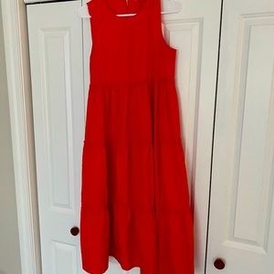 Red Madewell maxi dress